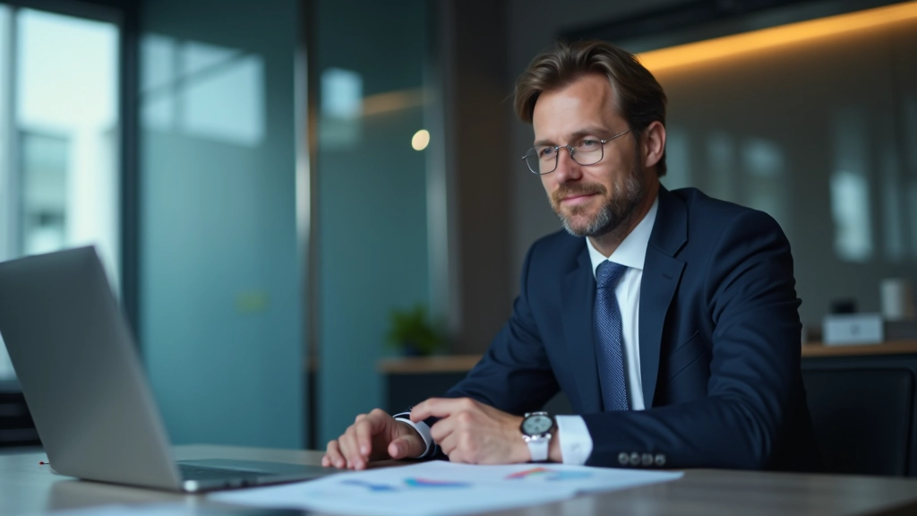 Finanční poradce vysvětluje klientovi dopady měnové politiky na graf úrokových sazeb