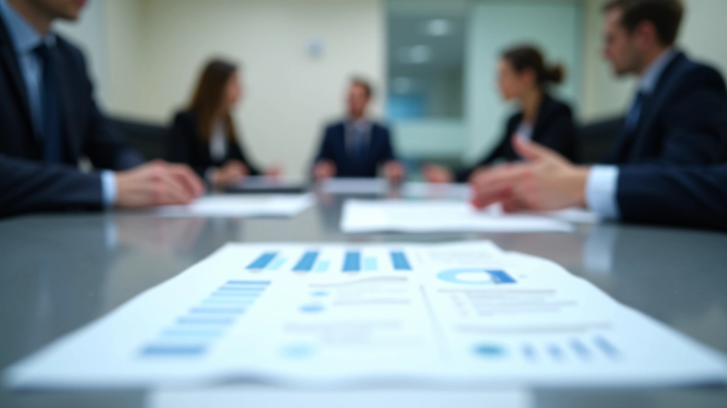 Pracovníci ČNB v zasedací místnosti diskutují o měnové politice